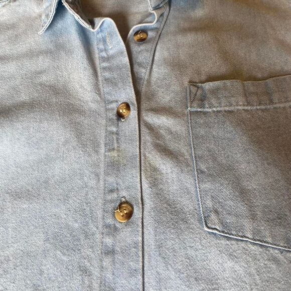 90s 00s vintage denim button up tank - Picture 7 of 7